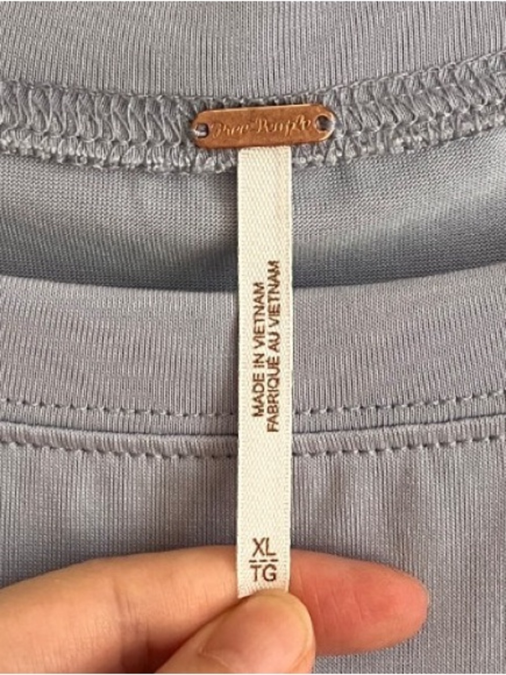 Free People Gwen Long Sleeve Top in Grey Dawn - Picture 4 of 6